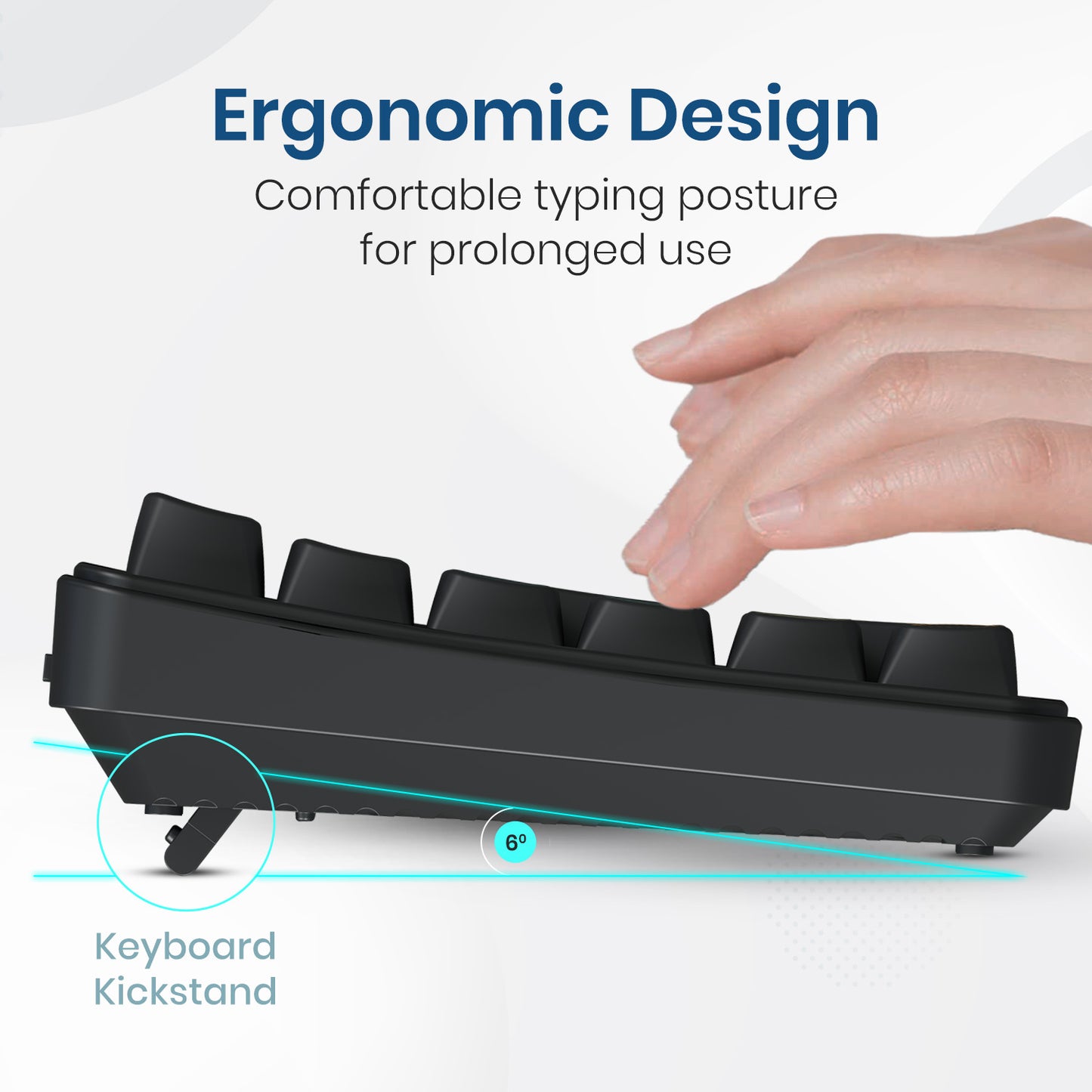 Wireless Keyboard and Mouse combo with dual-mode Bluetooth + USB wireless mouse connectivity, Type-C rechargeable keyboard, ergonomic mouse design ideal for computer, laptop, and home office setup.