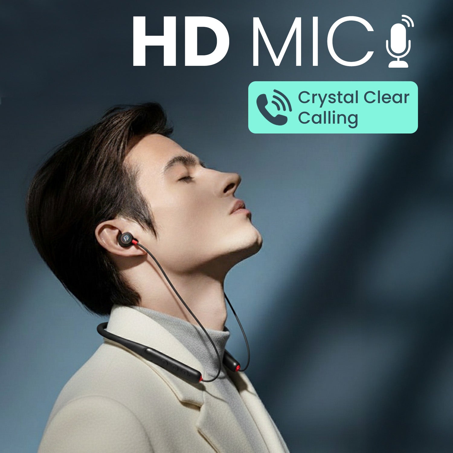 harmonics z11 pro bluetooth neckband | advanced bluetooth 5.4 pairing, bass-heavy performance bluetooth neckband | workouts, calls, music all-day neckband for sports & fitness