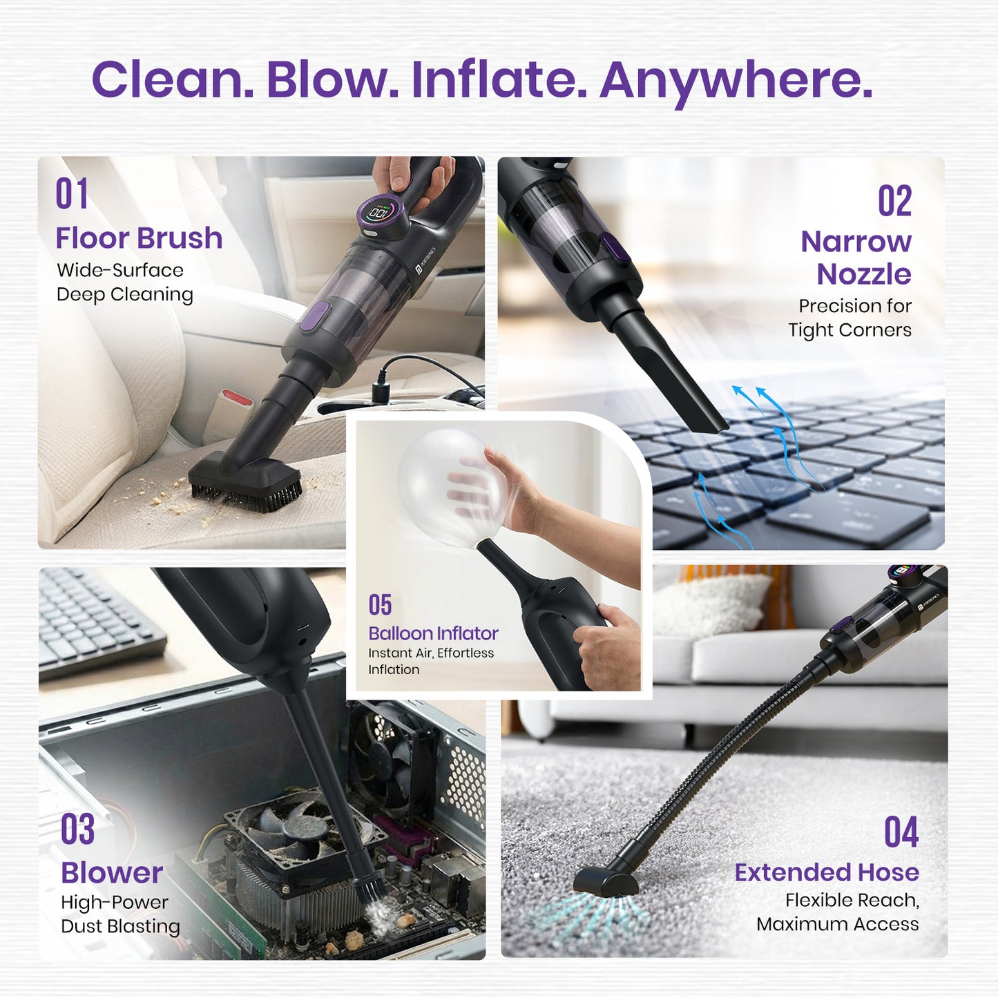 mopcop prime handheld vacuum cleaner | portable vacuum cleaner for home with hepa filter and strong suction | car vacuum cleaner rechargeable vacuum cleaner