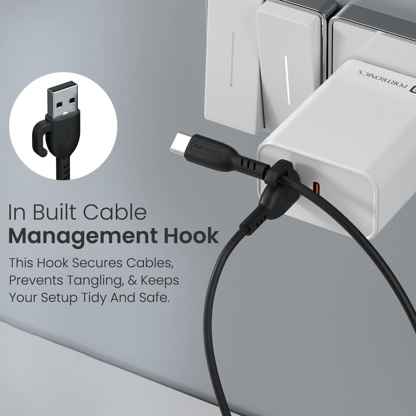 Portronics Konnect Core 3 - USB TO Type C thumbnail 3