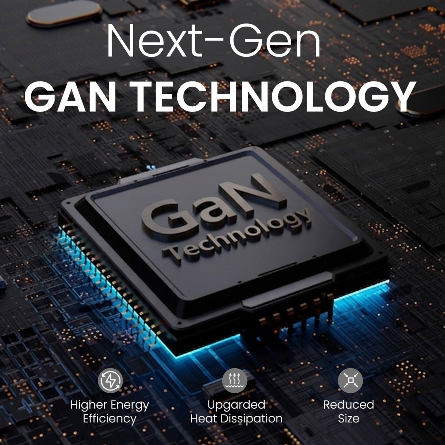 portronics adapto 45 plus next-gen gan technology for higher efficiency and less heat generation | compact fast charger and fast charging adaptor built with advanced gan for travel-friendly design | best portronics charger with gan-powered 45w type c pd charging adaptor performance
