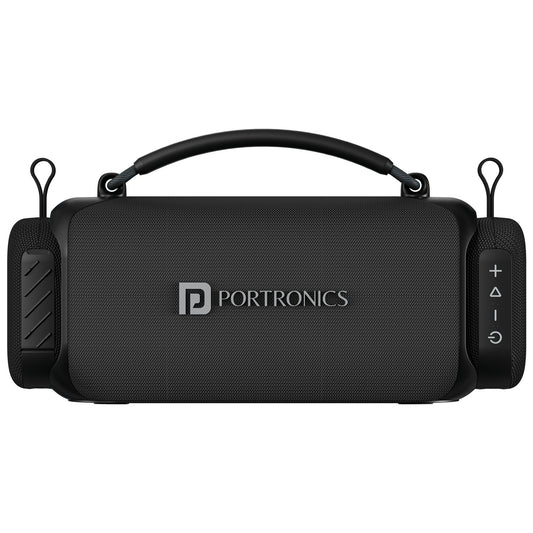 portronics auratrio 3-in-1 speaker | built-in carry handle with dual detachable satellite units premium sound system | flexible all-around sound for home and travel portable speaker | best 3-in-1 portable speaker for indoor and outdoor entertainment
