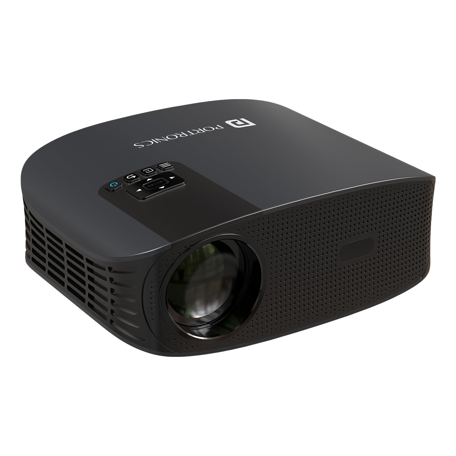 portronics beem 490 smart android led projector | 1080p full hd smart projector for home with android os, 6000 lumens brightness, auto focus and keystone correction | best smart projector for home movie projector experience