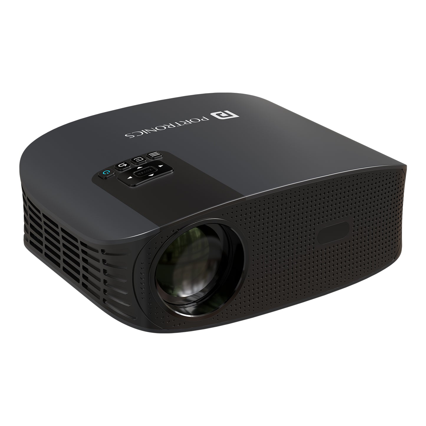 portronics beem 490 smart android led projector | 1080p full hd smart projector for home with android os, 6000 lumens brightness, auto focus and keystone correction | best smart projector for home movie projector experience