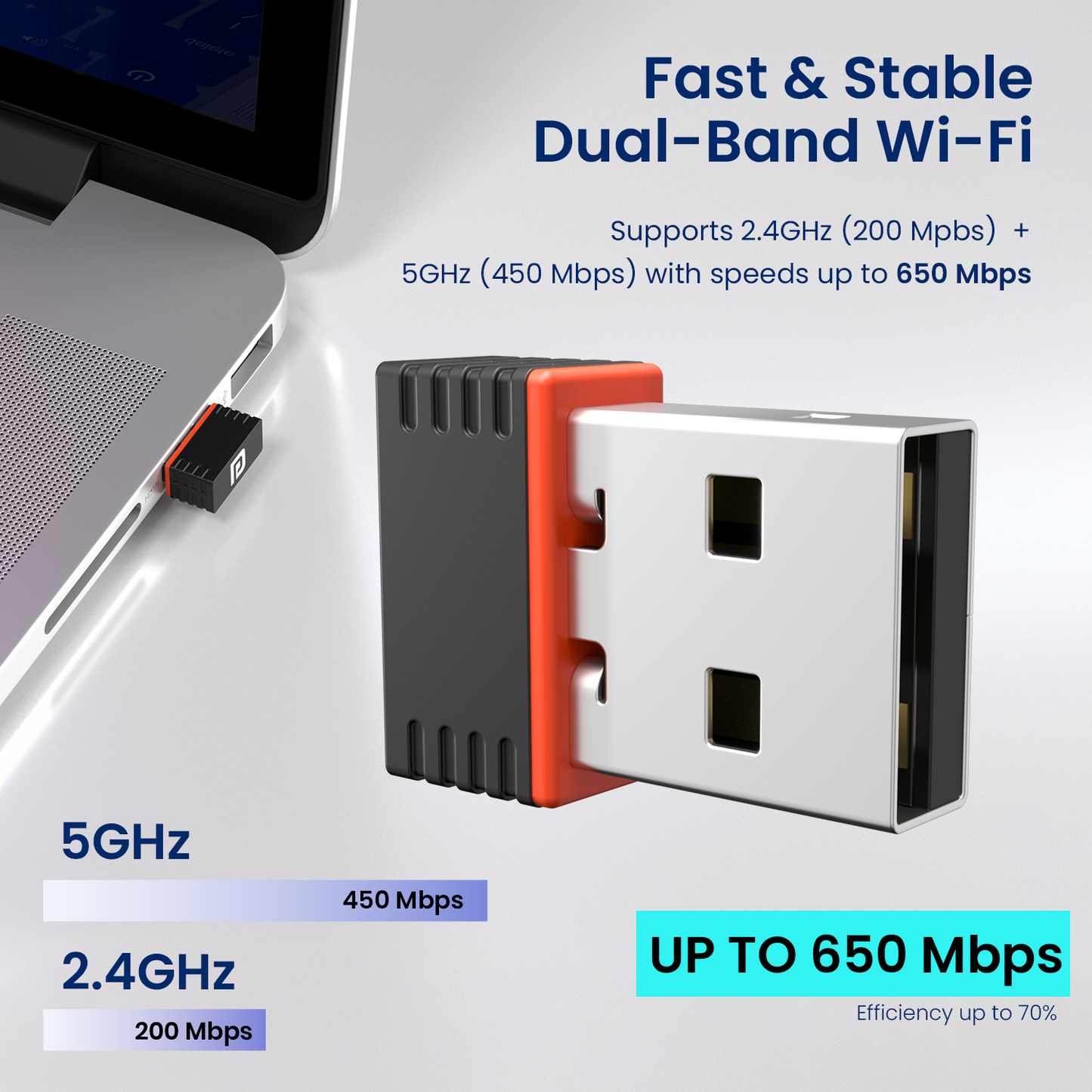 portronics bluefi wi-fi dongle | dual band usb wifi bluetooth adapter with stable performance | best wifi dongle for streaming gaming and online work