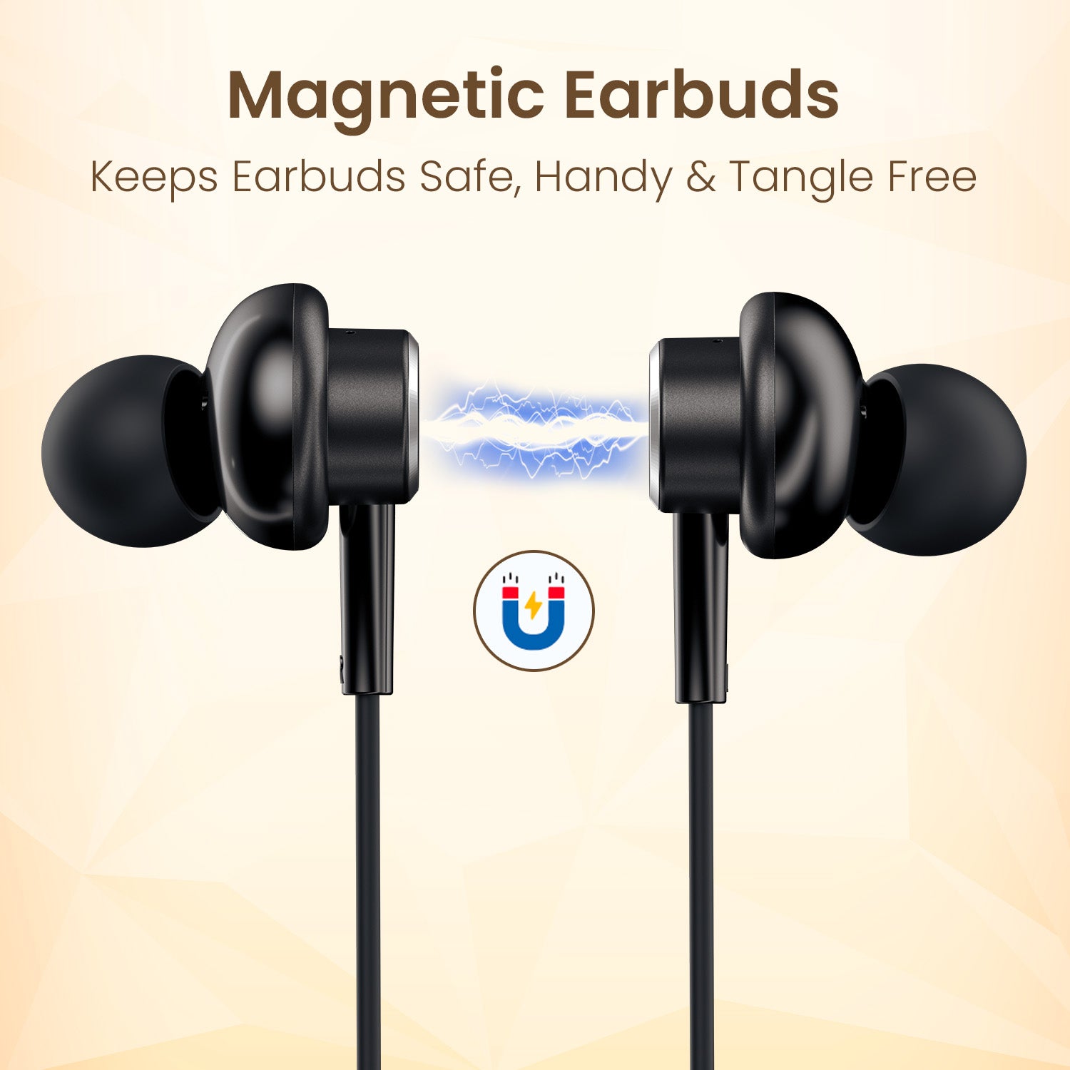 Black portronics conch sigma wired earbuds | flexible strain relief cord design | campus life earphone with mic | best budget type c earphones