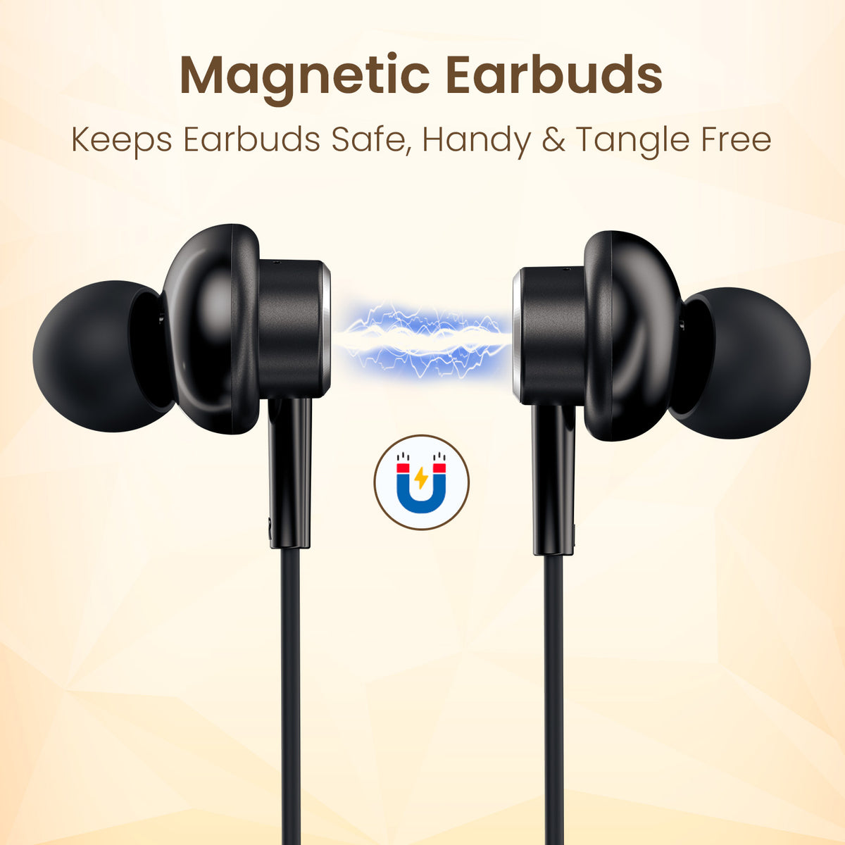 Black portronics conch sigma wired earbuds | flexible strain relief cord design | campus life earphone with mic | best budget type c earphones