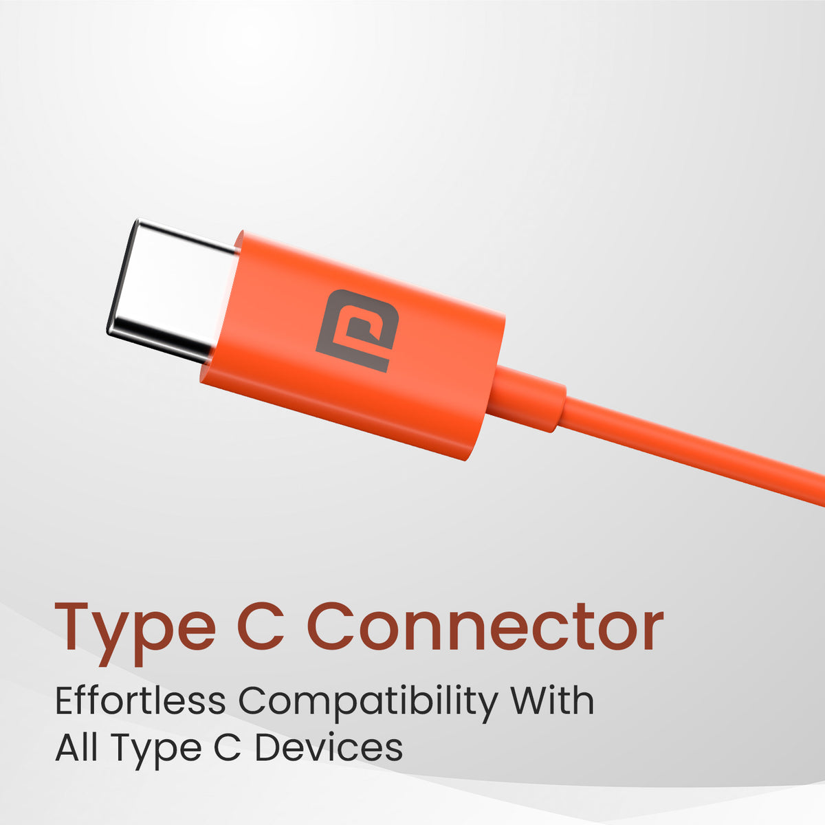 Orange portronics conch theta c wired headset | tangle resistant flexible cord | daily travel earphone with mic | buy type c wired earphones online
