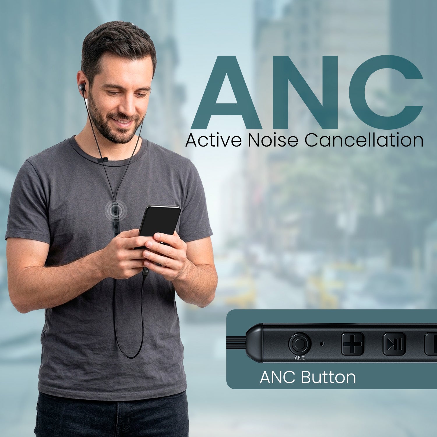portronics conch z in ear earphones | durable tangle resistant tpe wire | daily travel earphone with mic | durable wired earphones with mic