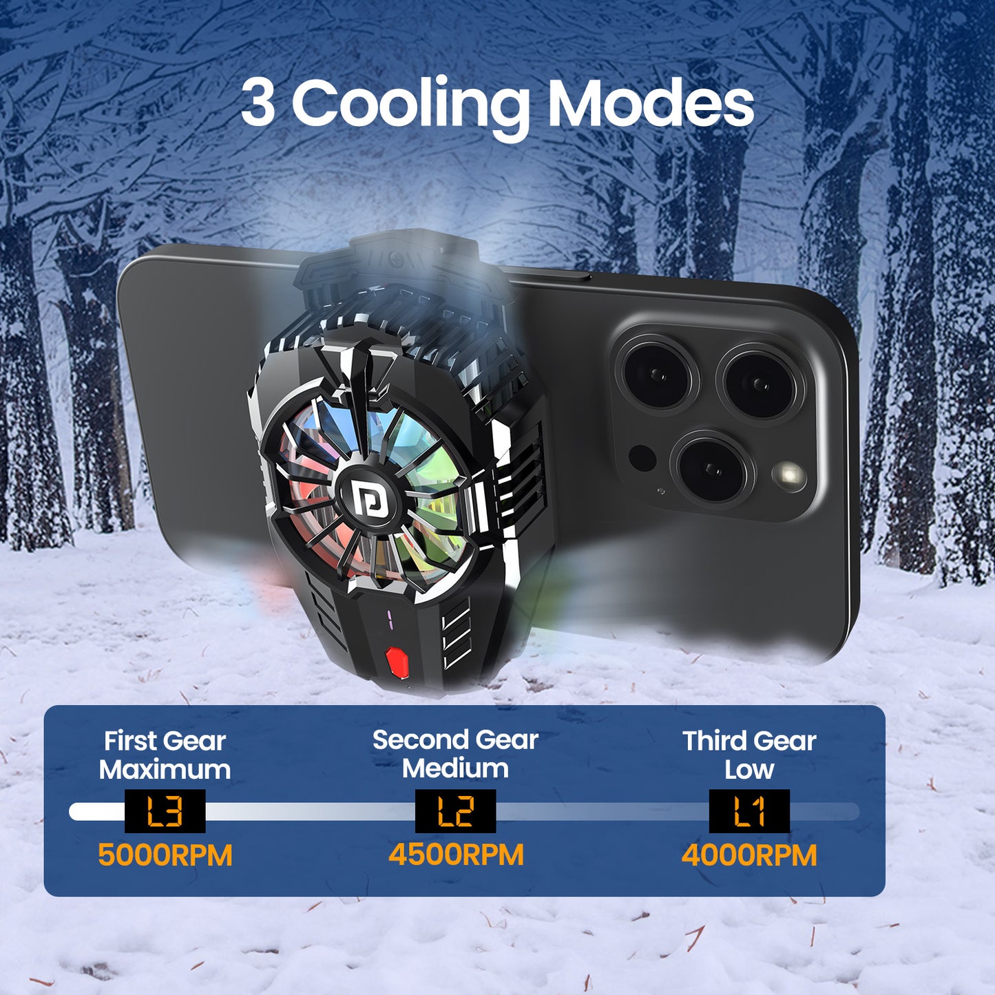 portronics cool pulse upgraded semiconductor radiator cooling technology | immediate cooling power with advanced heat dissipation mechanism | portable rechargeable fan for heavy mobile gaming and daily use | best radiator cooling technology fan for smartphones