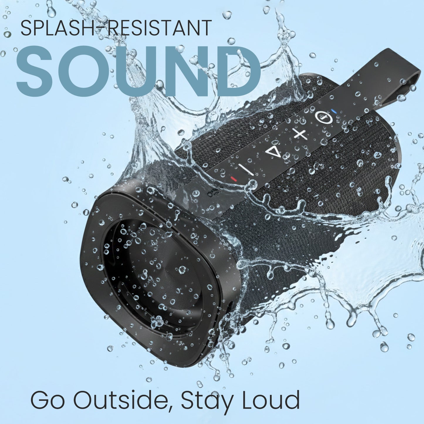 portronics fynix mini portable mini speaker | clear audio across genres, stable wireless, 4h backup portable mini speaker | picnics & workouts mobile speakers| Bluetooth speaker with splash resistant