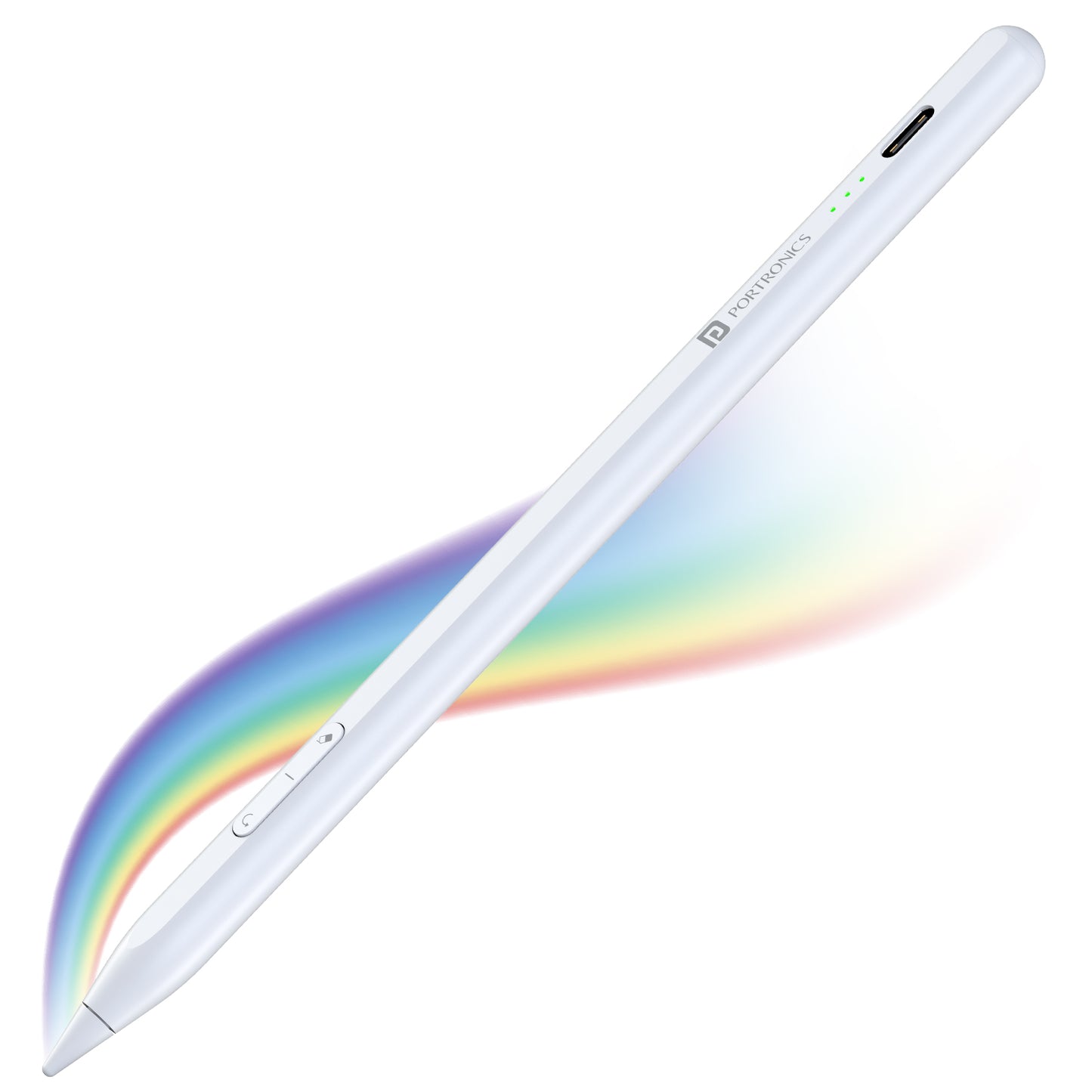 portronics glide pro stylus pen for ipad | sleek ergonomic active stylus pen body active stylus pen | digital note taking and creative drawing note taking pen | best apple pencil alternative for ipad
