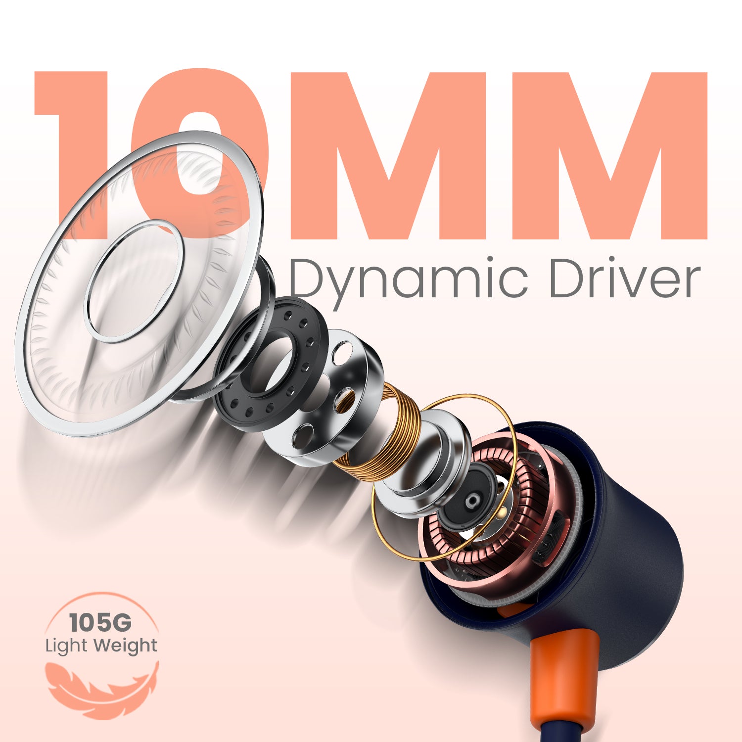 Blue portronics harmonics prime clear sound dynamic earphones | tuned 10mm dynamic drivers with balance treble profile | rich vocal streaming and podcasts | best budget dynamic driver neckband
