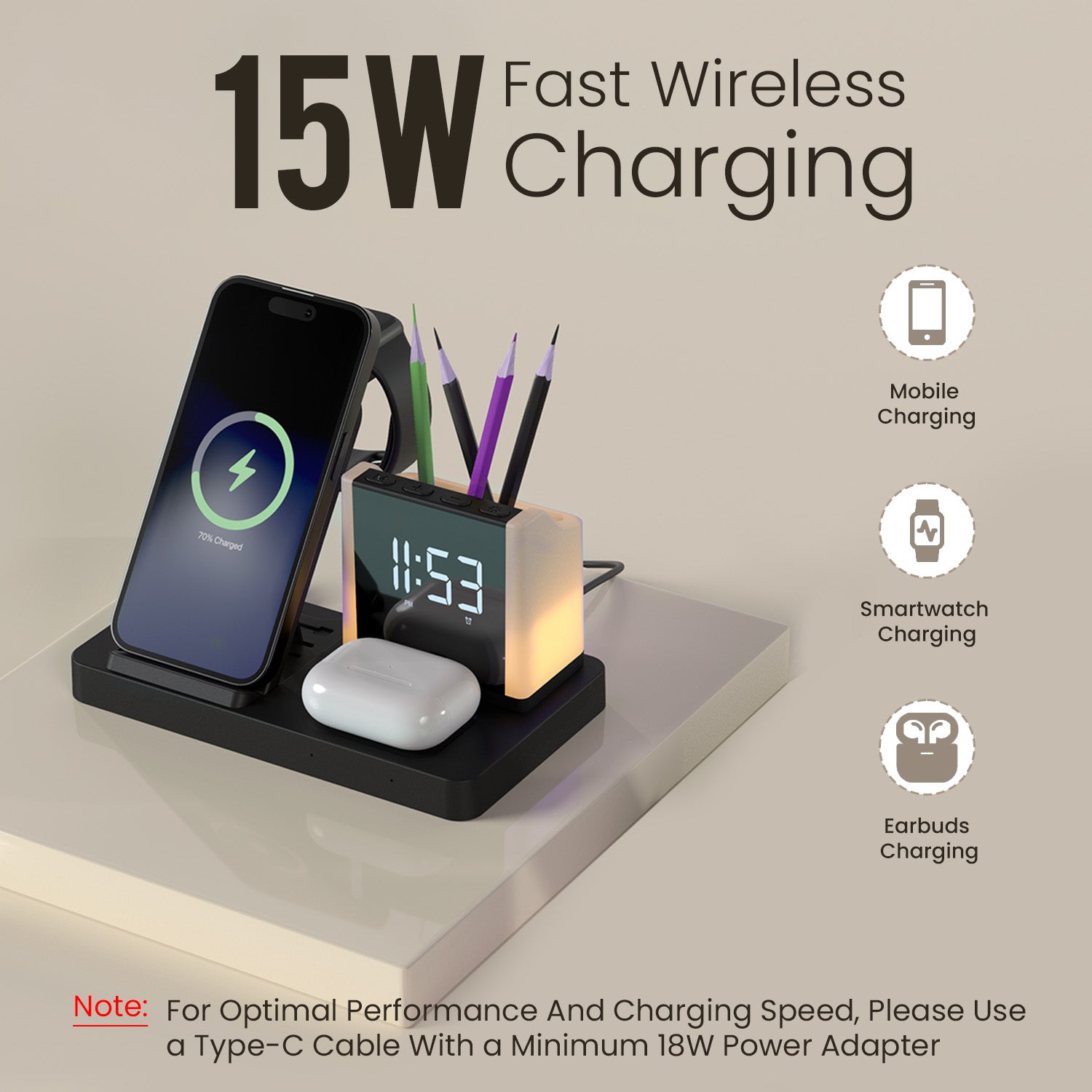 portronics hexacharge 15w fast wireless charger for iphone android| best 15 watt wireless charger for samsung and iphone online| fast wireless charger 15w magsafe wireless charger india| 15w wireless charger fast wireless charger wireless charger price india