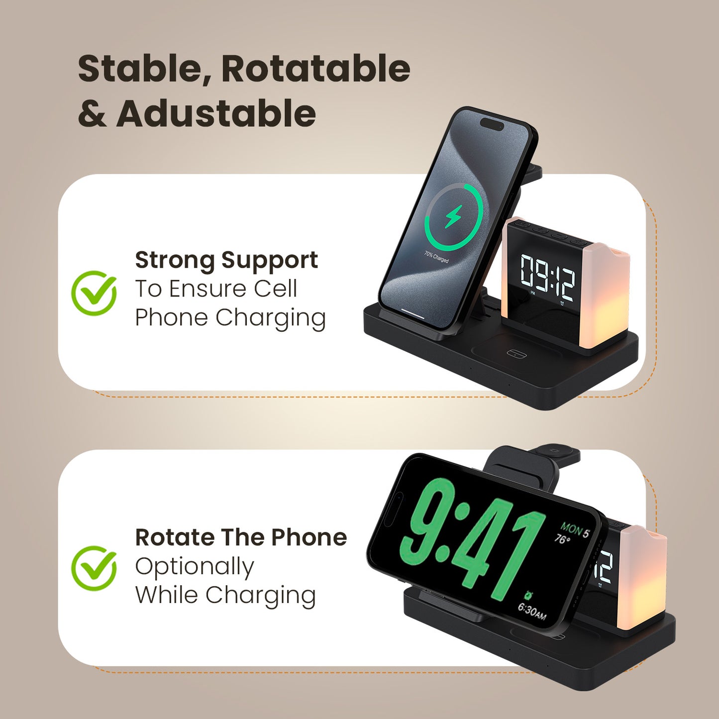 portronics hexacharge type c fast charging wireless charging dock| connect to laptop power bank wall charger flexible options| best wireless charger price india with type c charging support| wireless charger price india magnetic wireless charger 15w wireless charger