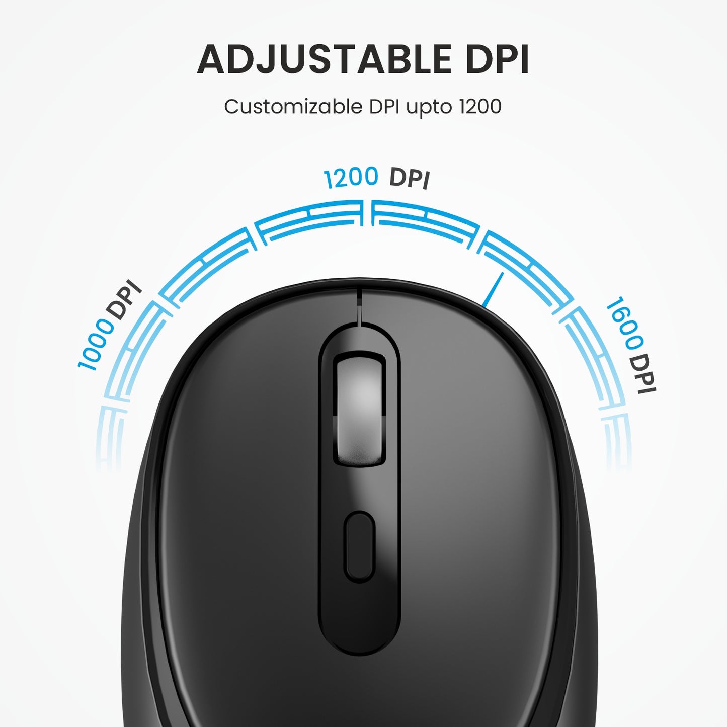 Grey +Orange portronics key7 combo adjustable dpi 1600 optical wireless mouse with hi-precision tracking for laptop and macbook