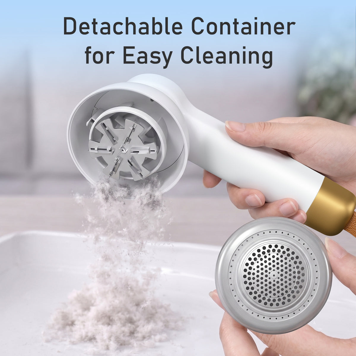 portronics lint x pro cloth lint remover | removable high capacity waste storage chamber with protective head | quick disposal of collected fuzz and fluff | easy clean clothes shaver online