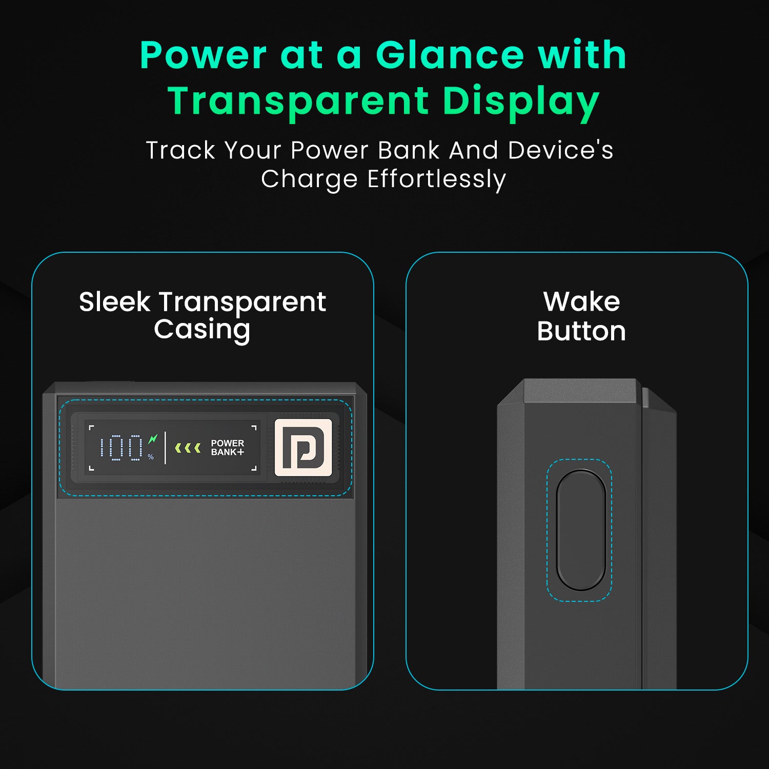Dark Grey portronics luxcell magclick 10k fast charging power bank | magnetic induction smartwatch charging module smartwatch charger | wearable device battery replenishment bank with | power bank with watch charger