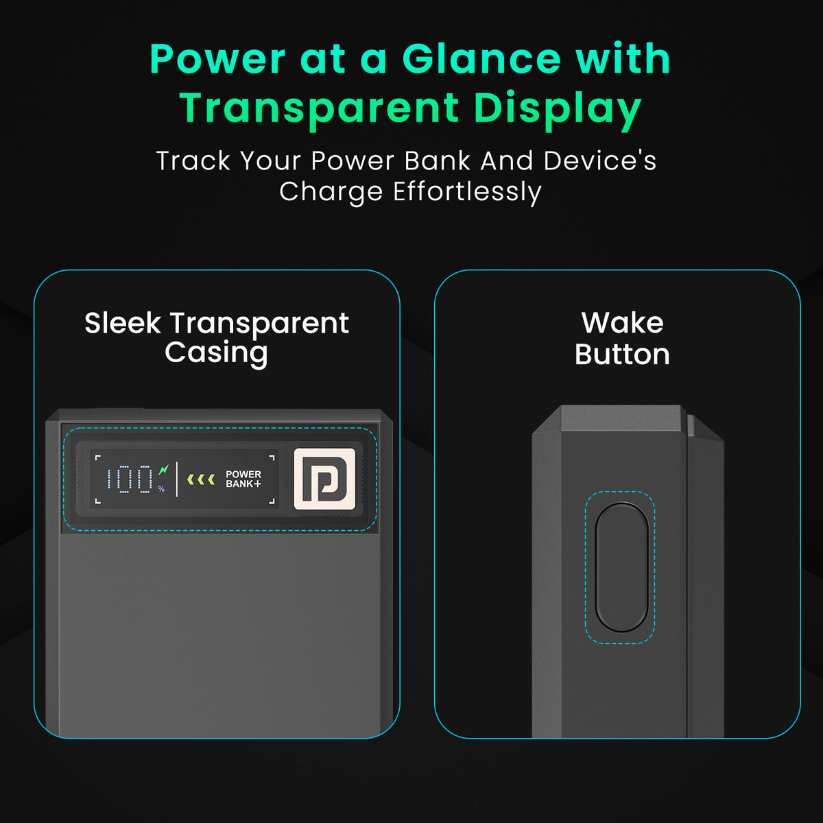 Dark Grey portronics luxcell magclick 10k fast charging power bank | magnetic induction smartwatch charging module smartwatch charger | wearable device battery replenishment bank with | power bank with watch charger