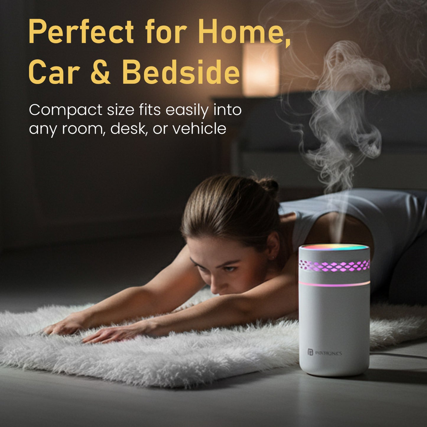 portronics magma lite cool humidifier | mist humidifier that adds moisture to dry air | humidifiers for office room and exercise environments