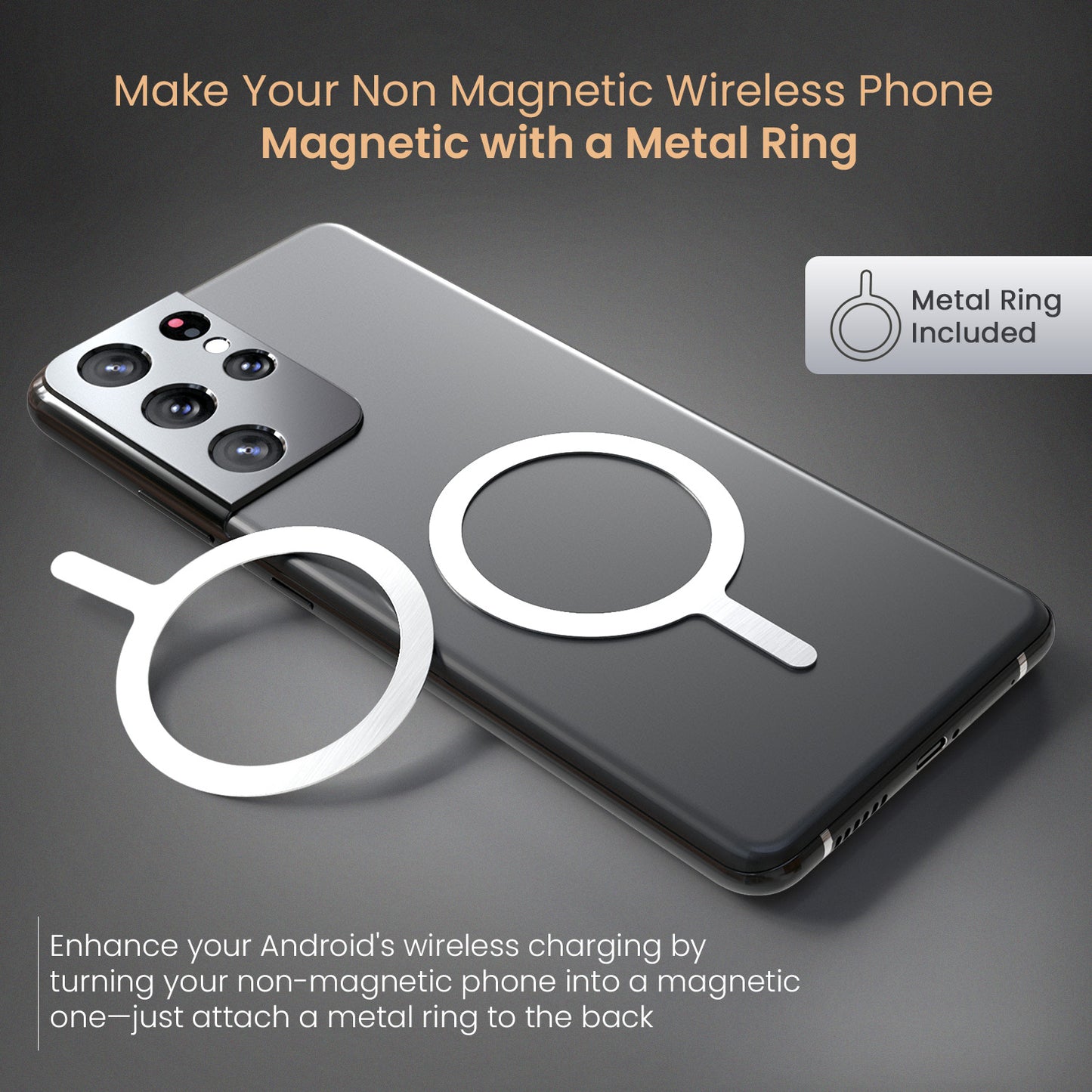 White portronics moji 10 powerbank | premium minimal design in white and mocha finish | camera shape power bank style compact form factor| wireless powerbank for metal ring