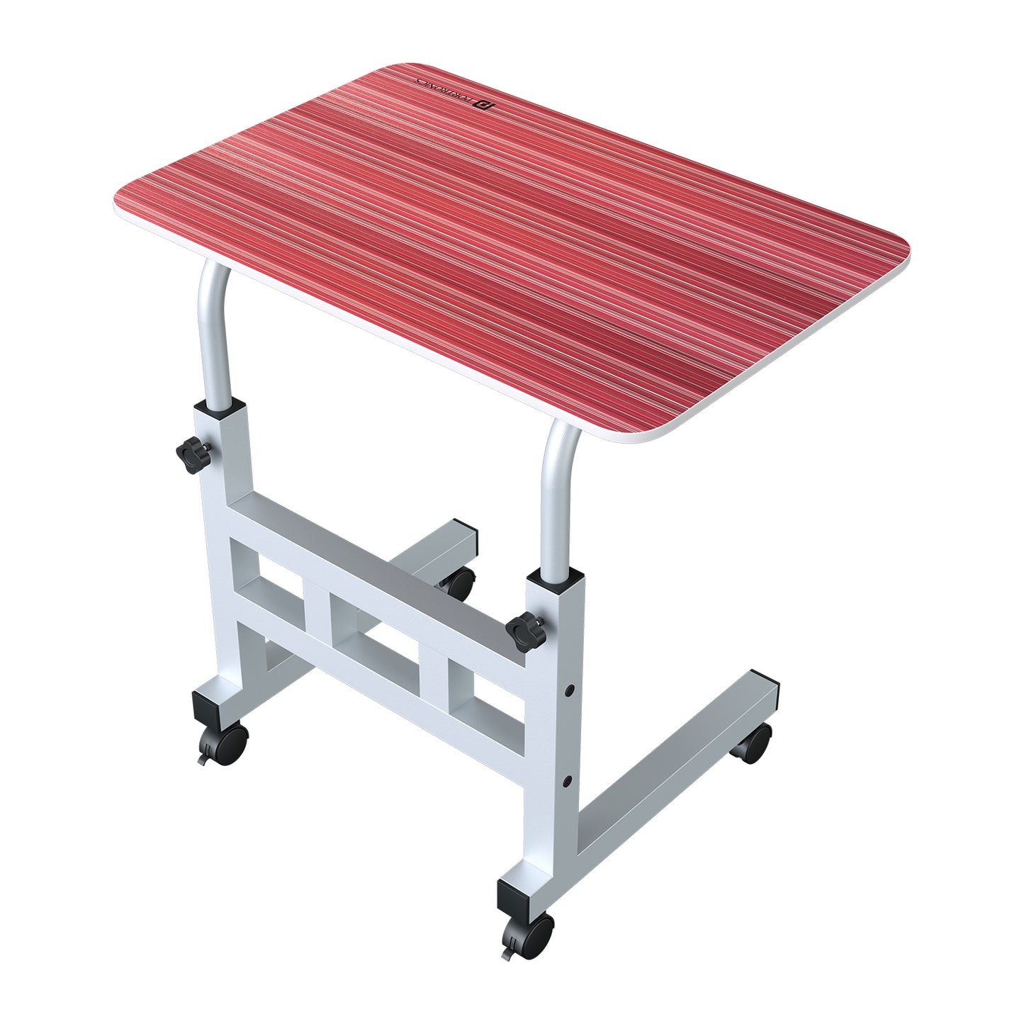 Crimson Red portronics my buddy d table | pre laminated particle board top with heavy duty metal frame utility table | durable scratch resistant workspace table mate | best space saving desk with sturdy build quality