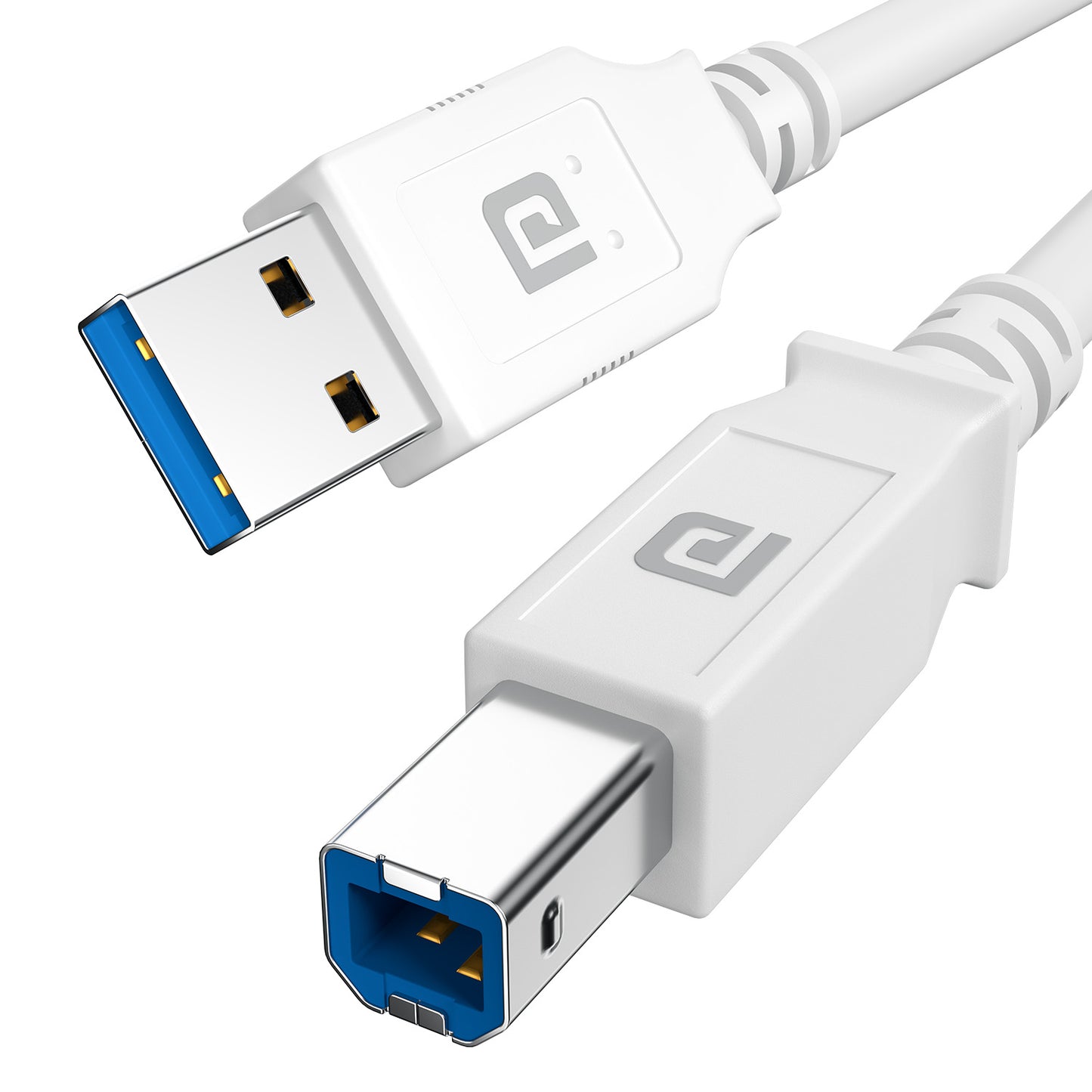 portronics printlink 1.5 usb a to usb b printer cable | 1.5 meter long cable for clutter-free desk setup | reliable printer cable for home office and professional environments