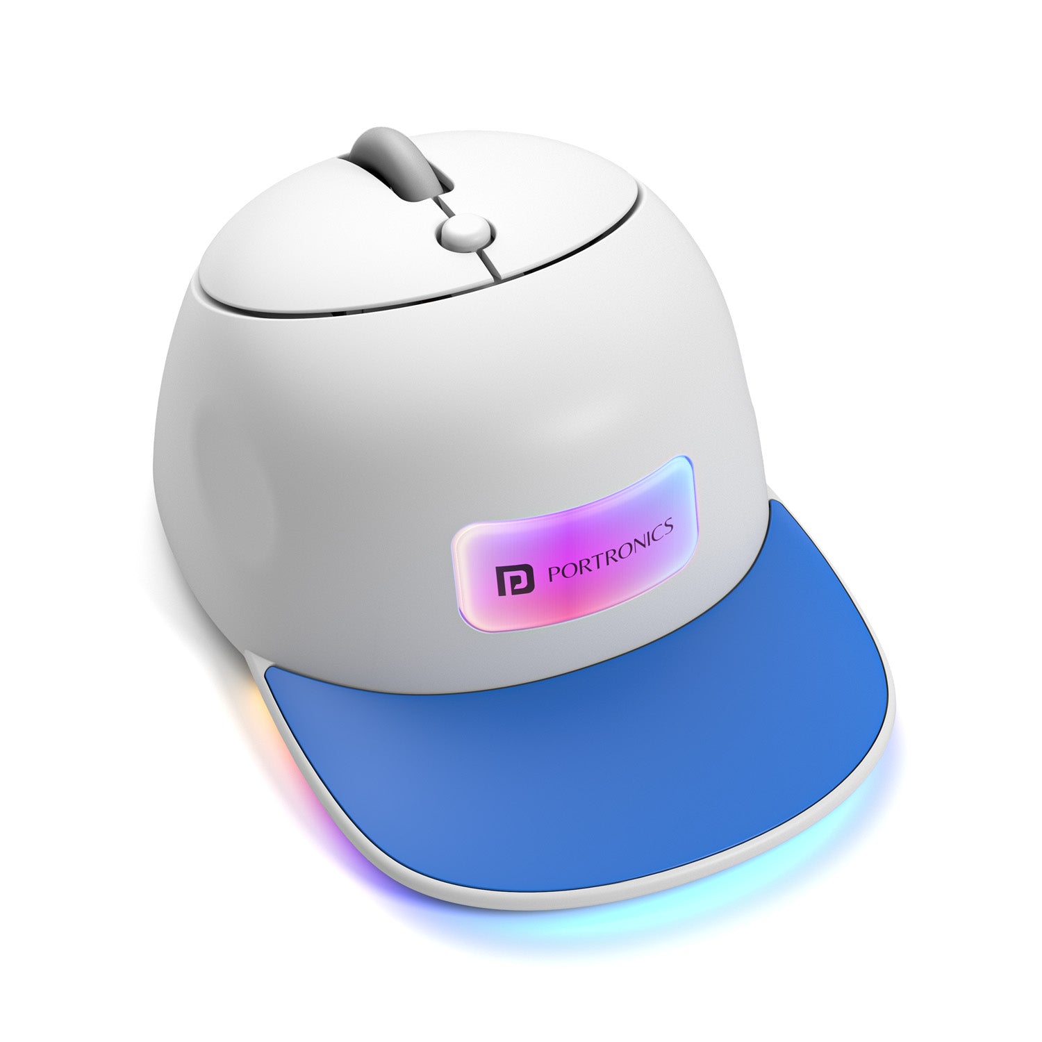 Blue portronics toad cap wireless optical mouse | unique hat styled mouse casing portable mouse | modern computing setup decor wireless computer mouse | best laptop mouse price