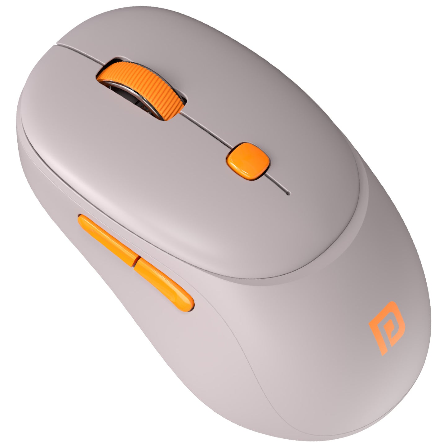 Beige portronics toad neo wireless rechargeable mouse with 6d ergonomic design bluetooth and 2.4ghz dual connectivity for laptop desktop and tablet | optical mouse and best mouse for laptop with compact travel-friendly build and type-c charging | toad neo best computer accessories for home office gaming and everyday wireless use at competitive mouse price