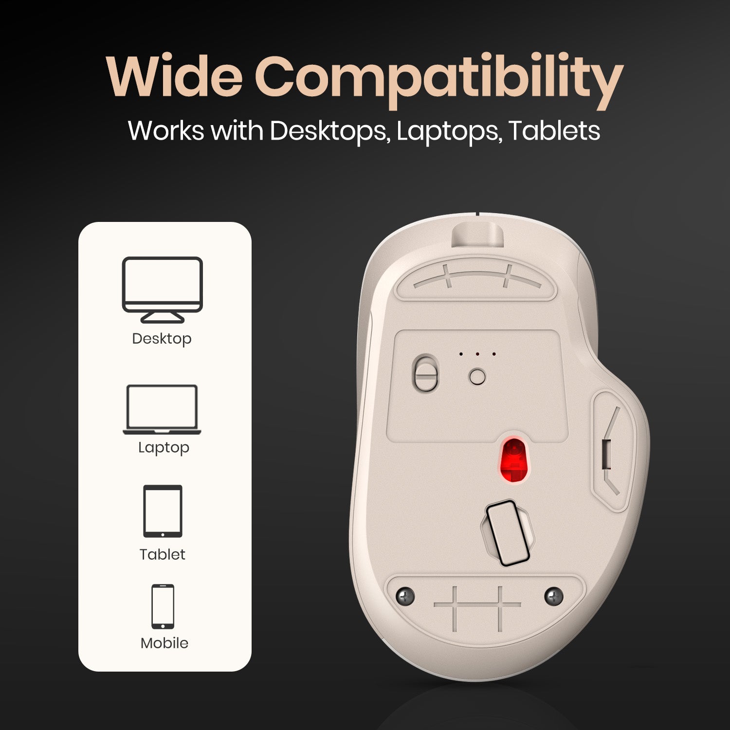 White portronics toadgo wireless optical mouse with optical sensor and nano usb receiver storage – plug and play compatibility with windows and macos laptops and desktops| best mice under 1000| best mouse for laptop| best computer accessory for office use
