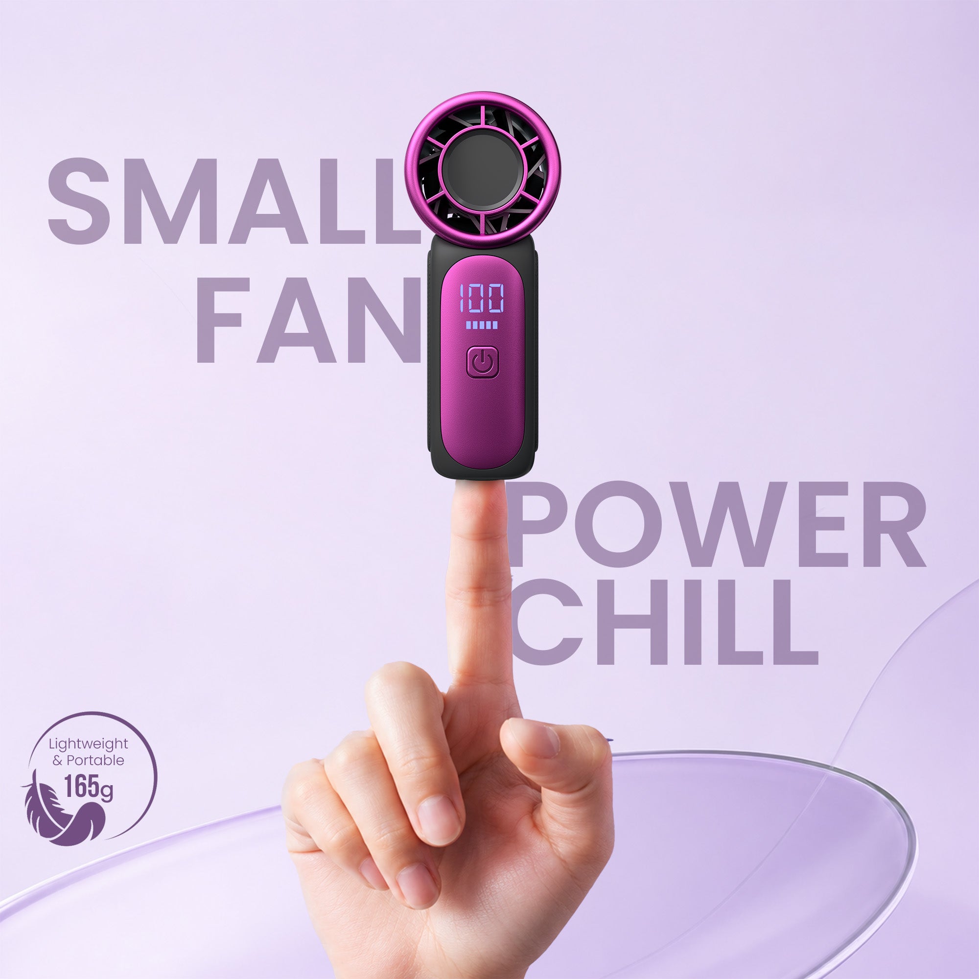Dark Grey portronics toofan nano pocket-sized fan | lightweight 120g compact design for power chill pocket fan | fitting easily into bags and pockets as a perfect companion mini hand fan | buy portable fan hand
