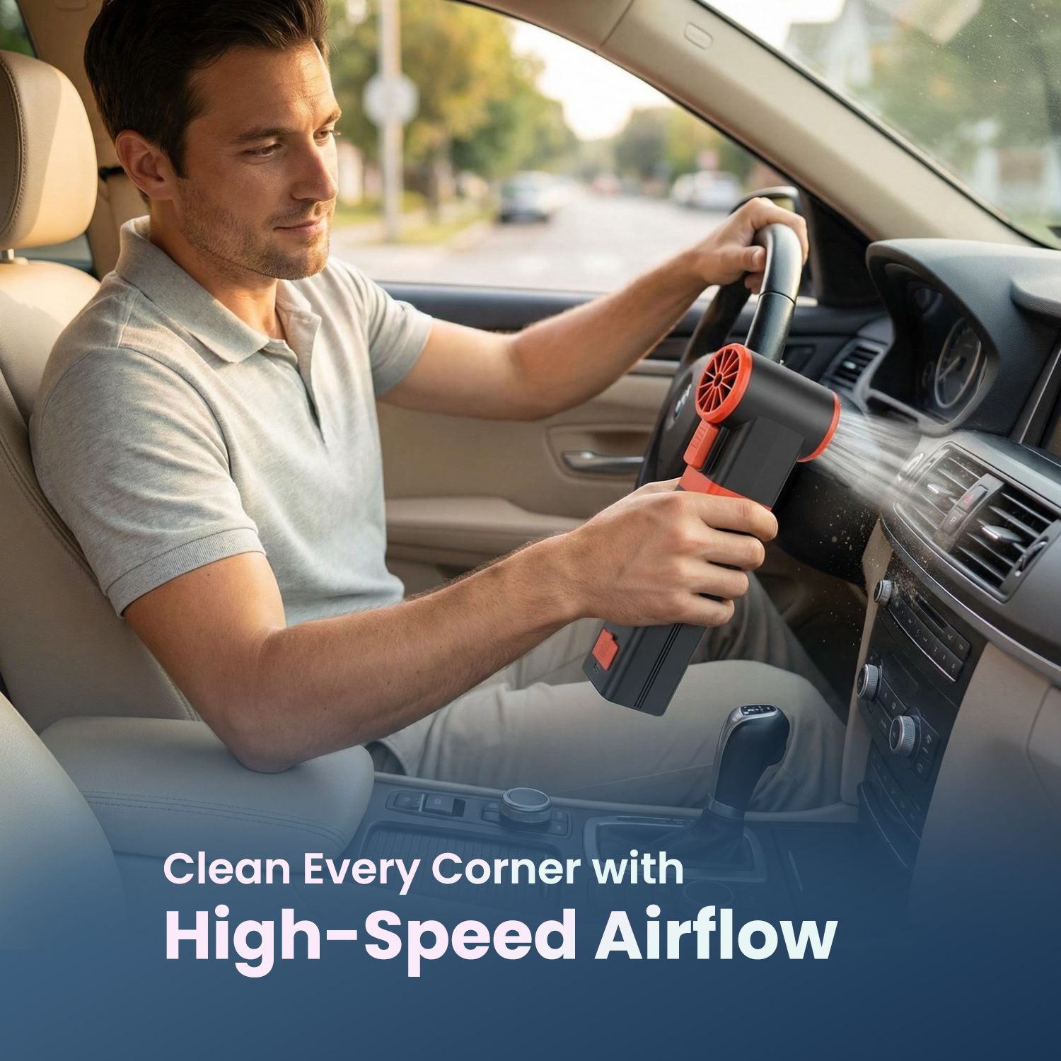 portronics volt blast high-speed airflow blower for car interior cleaning | portable rechargeable air blower for cleaning car dashboard and seats | car cleaning blower delivering powerful airflow for every corner | best blower for car interior dust and debris removal