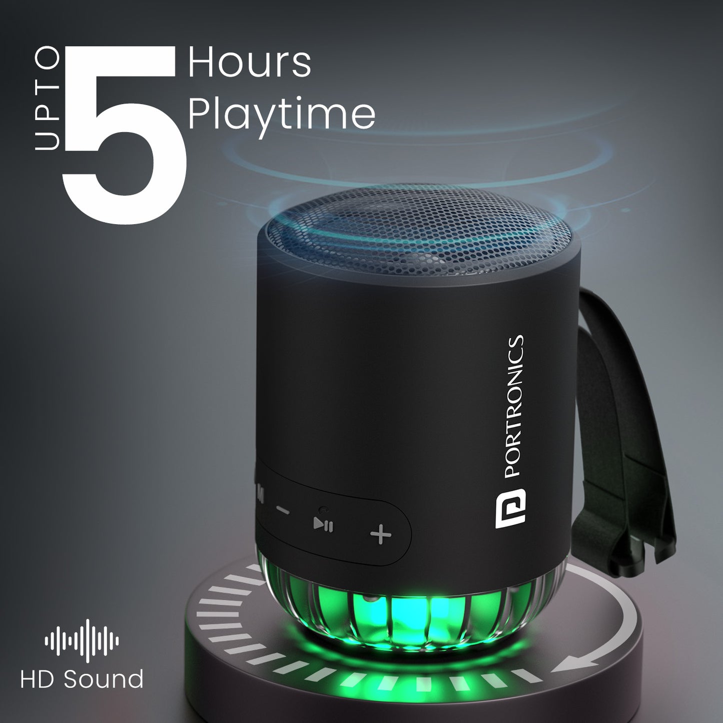 soundpot pro small speaker with 5hr non stop playing| 