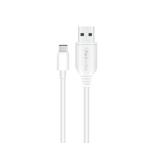 Portronics Konnect Core II-Type-C Cable, white