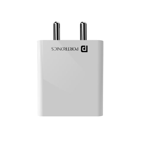Portronics Adapto 32 C 12W Dual Port  Wall Portable Charger