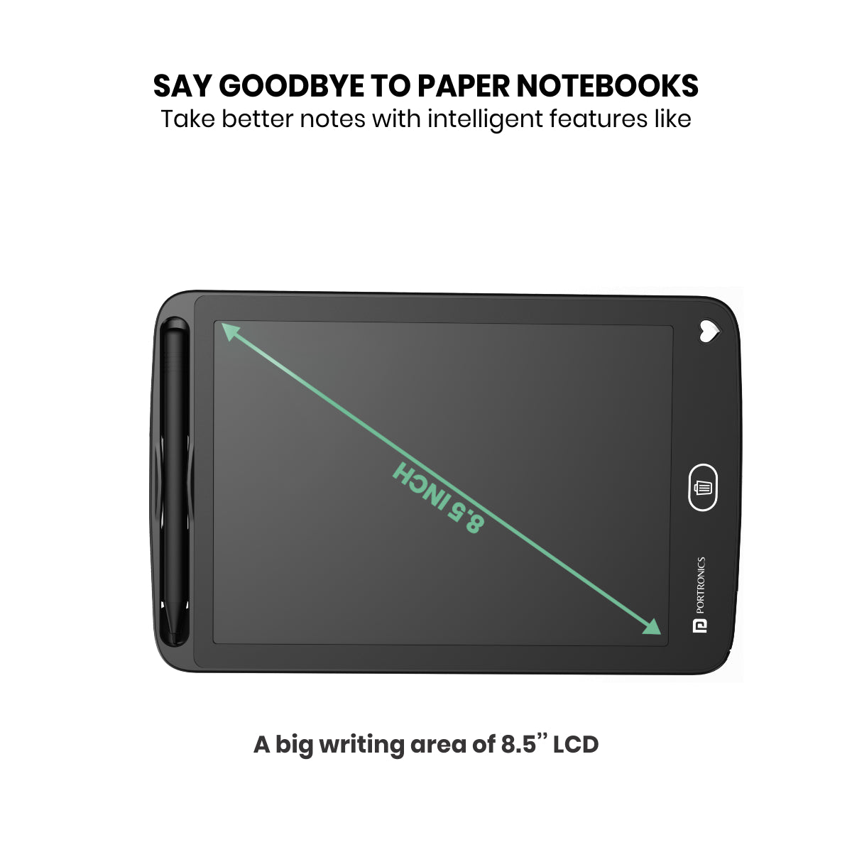 Buy Portronics Ruffpad 8.5E Digital LCD writing Tablet/Pad with Stylus