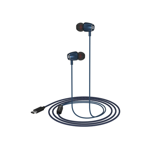 Conch 90-With its universal 3.5mm AUX jack, Portronics best earphones at discount, Navi blue