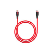 Portronics Silico L Type-C to 8 pin USB cable, Red