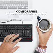 Portronics Ki-Pad wired gaming keyboard with smooth keys