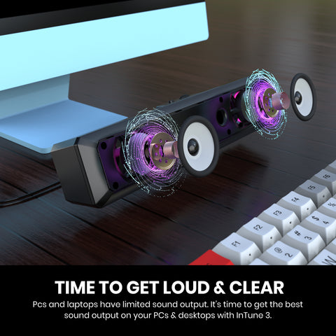 Portronics In Tune 3 USB Soundbar Speaker clear sound