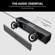 Portronics In Tune 3 USB Soundbar Speaker 5 watt speaker clear sound
