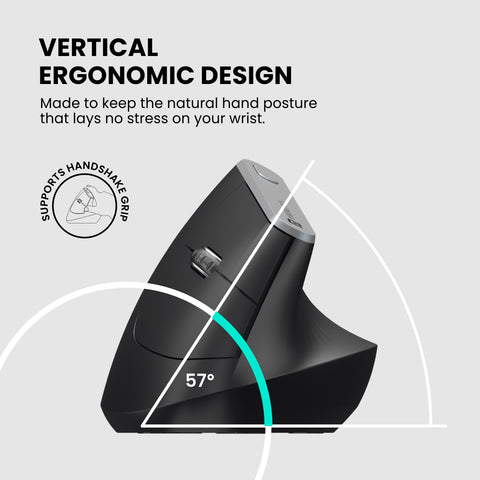 Portronics Toad Ergo vertical ergonomic Wireless Mouse