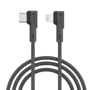 Portronics Konnect L 8 Pin USB Durable Cable For iphone, black