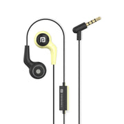 Portronics Conch 70 wired earphone, yellow
