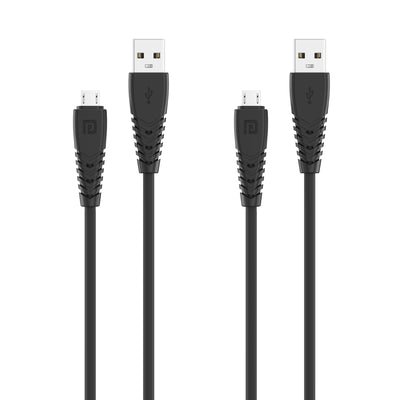 Portronics 2 Cables Combo of Konnect Core Micro USB cable