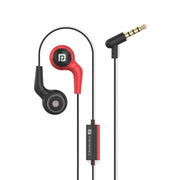 Portronics Conch 70 wired earphone, Red