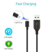 Portronics Konnect Core II-8Pin USB Cable fast charging cable 
