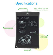 Portronics Ruffpad 8.5: Re-writable LCD Writing Pad & Tablet with buttons