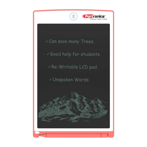 Portronics Ruffpad 8.5: Re-writable LCD Writing Pad & Tablet for children