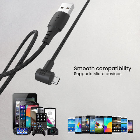 Portronics Konnect HD Micro USB to micro cable with 3.0 A output